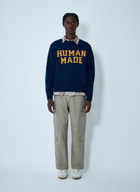 HUMAN MADE Logo Motif Cotton Sweater