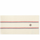 Moncler Men's Tricolor Scarf in Off White