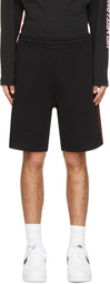 Helmut Lang Black Piped Shorts