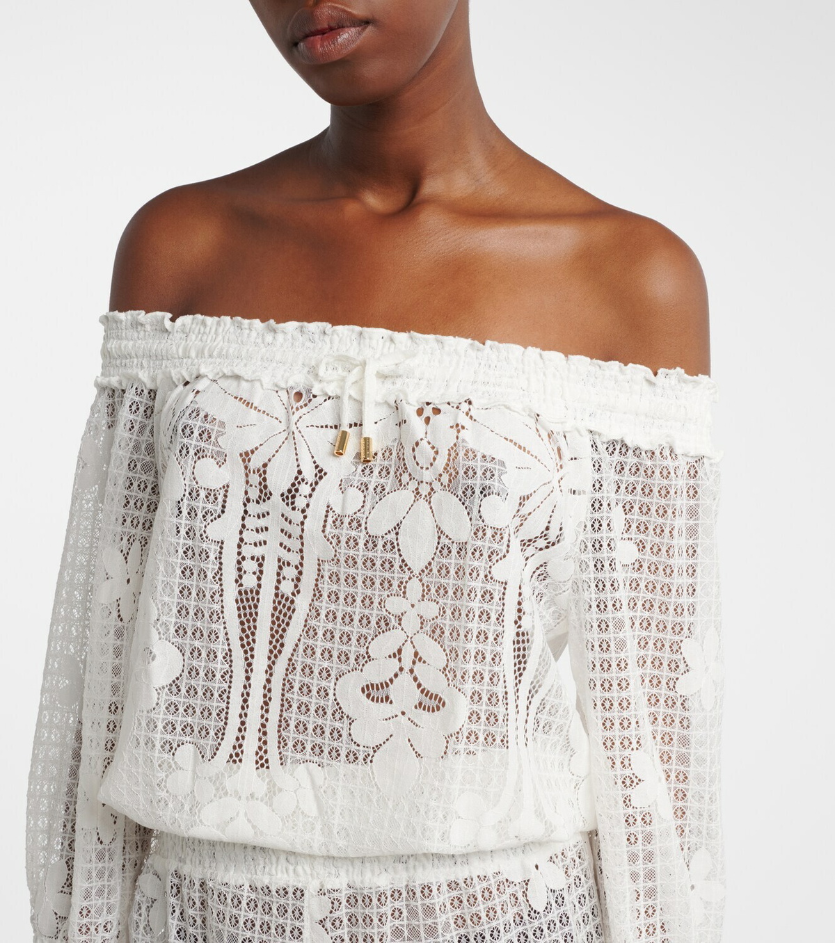 Melissa Odabash Tully crochet cotton-blend jumpsuit