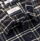 J.Crew - Checked Slub Cotton-Flannel Shirt - Blue