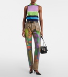 Versace Printed straight jeans