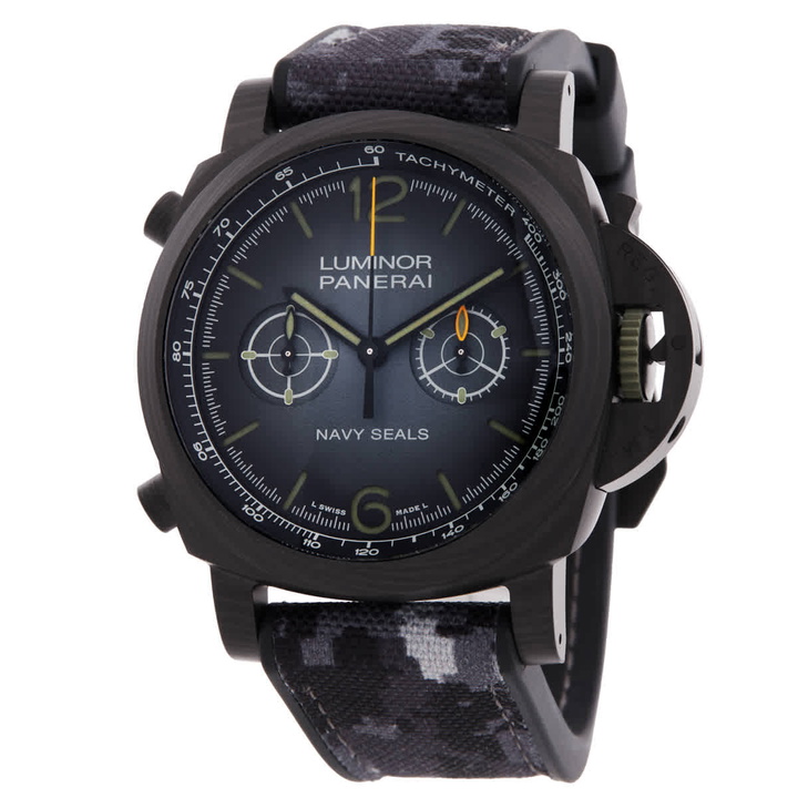 Photo: Panerai Luminor Chronograph Automatic Black Dial Mens Watch PAM01419