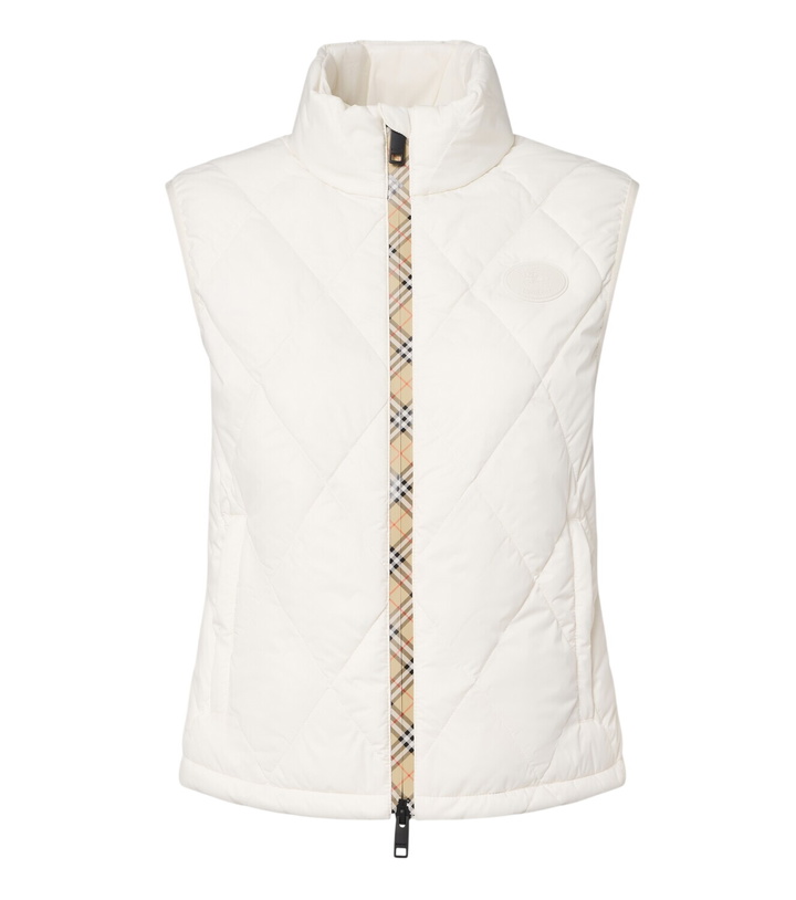 Photo: Burberry Burberry Check quilted vest