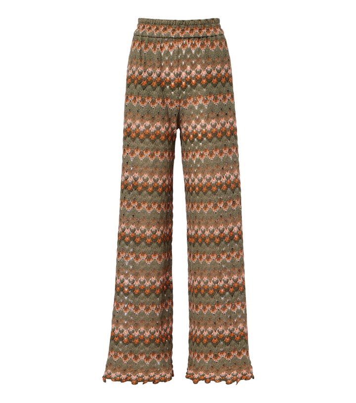 Photo: La DoubleJ Embroidered cotton-blend palazzo pants