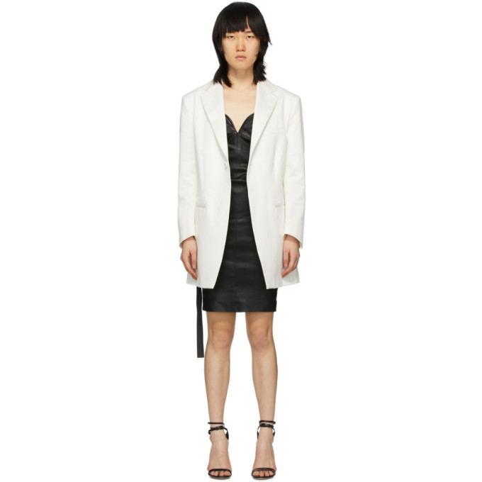Unravel White Oversized Blazer
