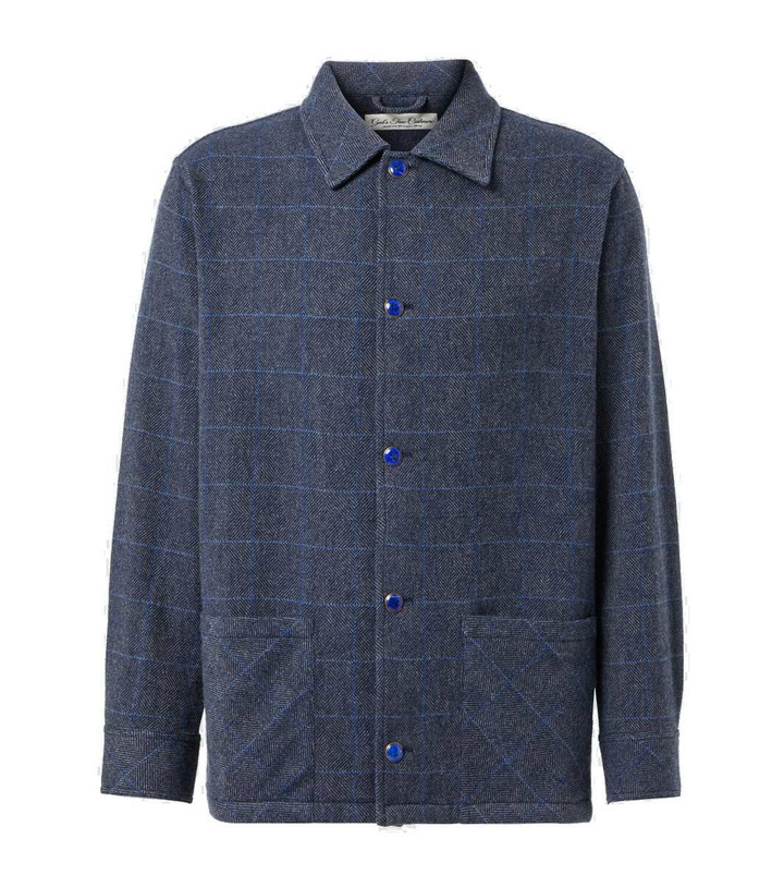 Photo: God's True Cashmere Checked cashmere overshirt