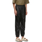 Nanushka Black Vegan Leather Goro Trousers