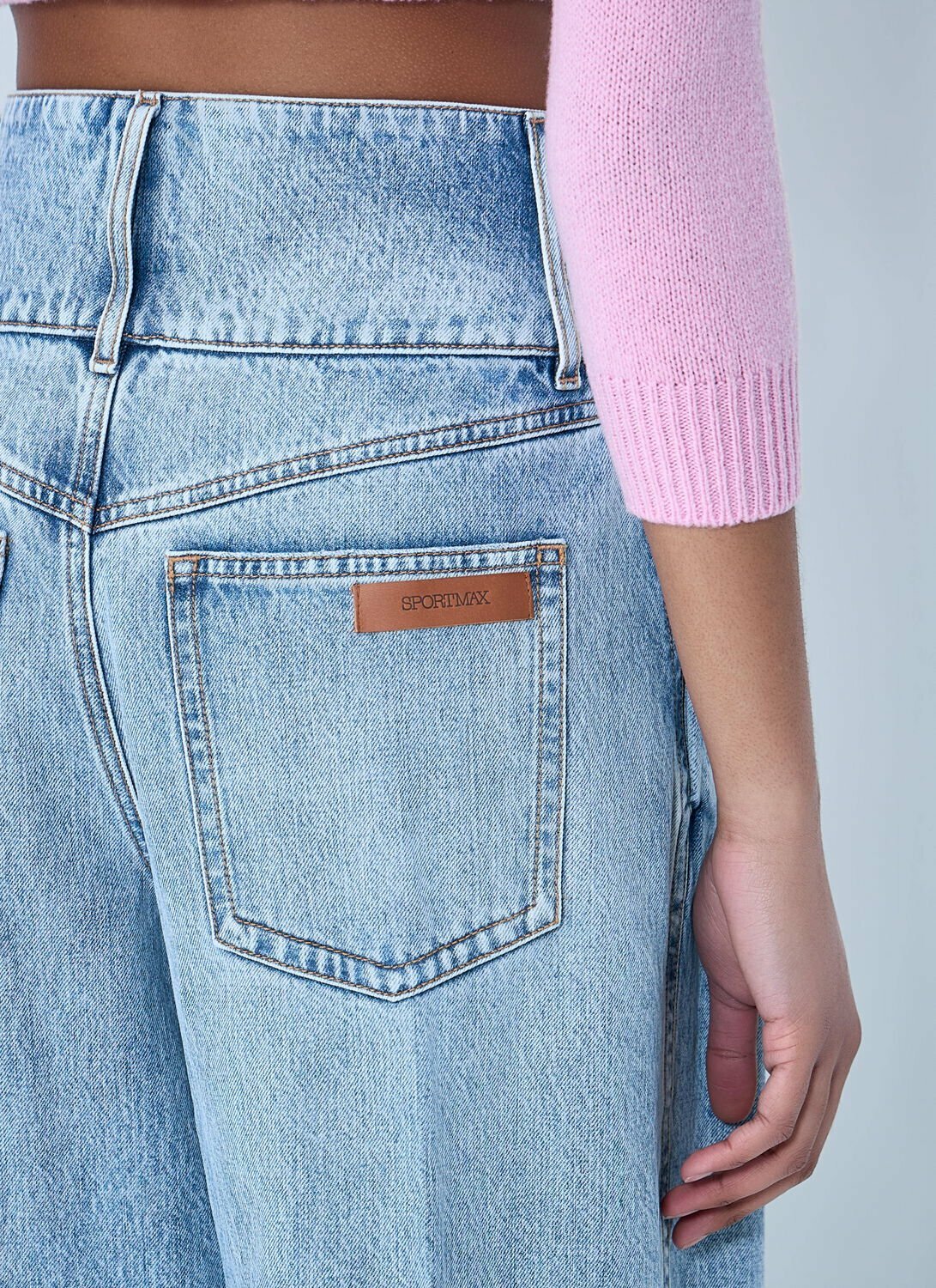 Sportmax Wide-Leg Denim Trousers