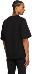 Dolce & Gabbana Black Logo Embroidery T-Shirt