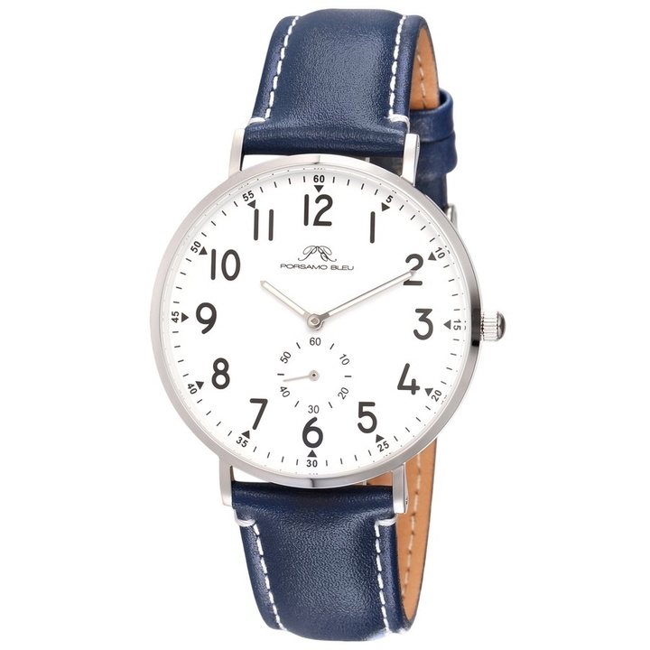 Photo: Porsamo Bleu Rowan Quartz White Dial Mens Watch 1471BROL