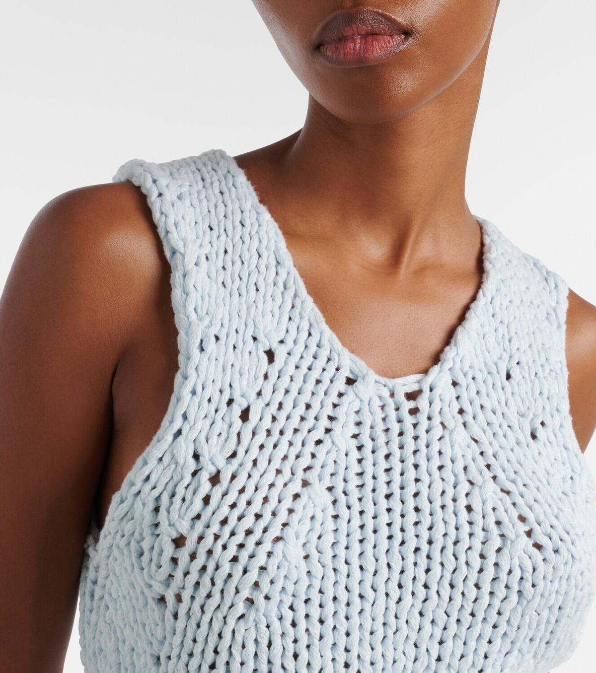 Khaite Cassie knitted cotton top