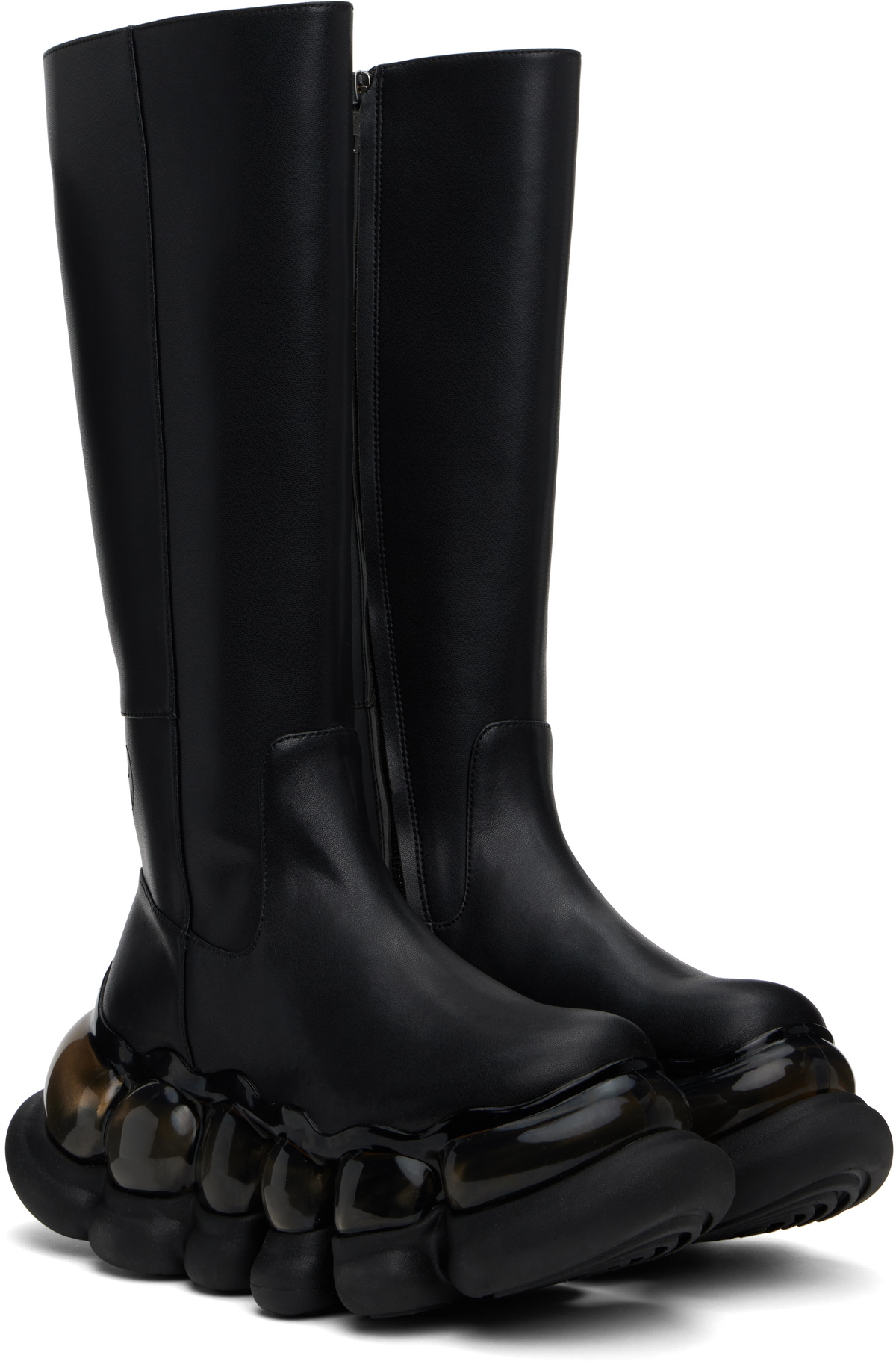I'm Sorry by Petra Collins SSENSE Exclusive Black JennyFax & MIKIOSAKABE Edition Tall Boots