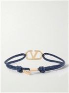 Valentino Garavani - Valentino Garavani Leather Gold-Tone Bracelet