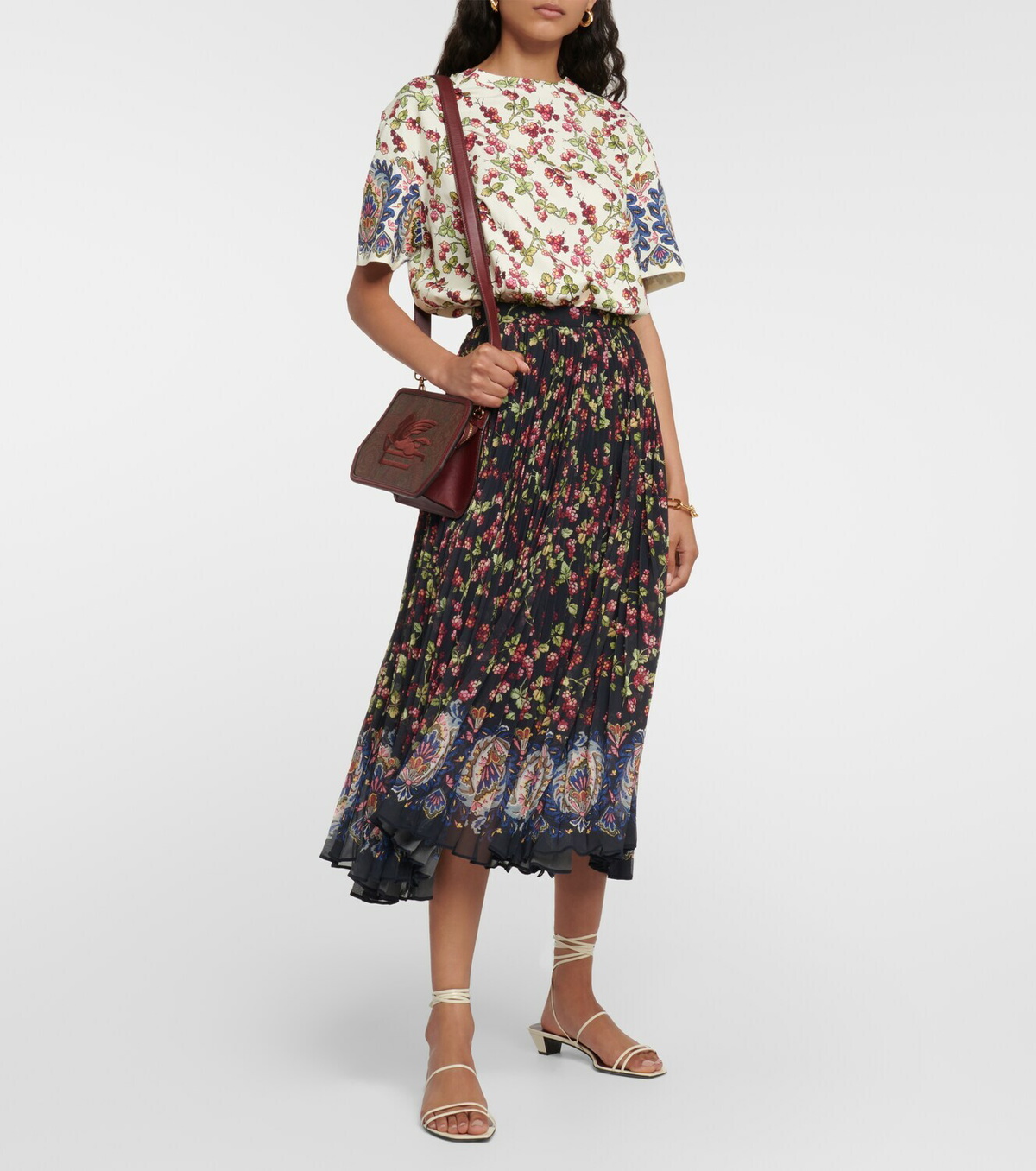 Etro Printed cotton T-shirt
