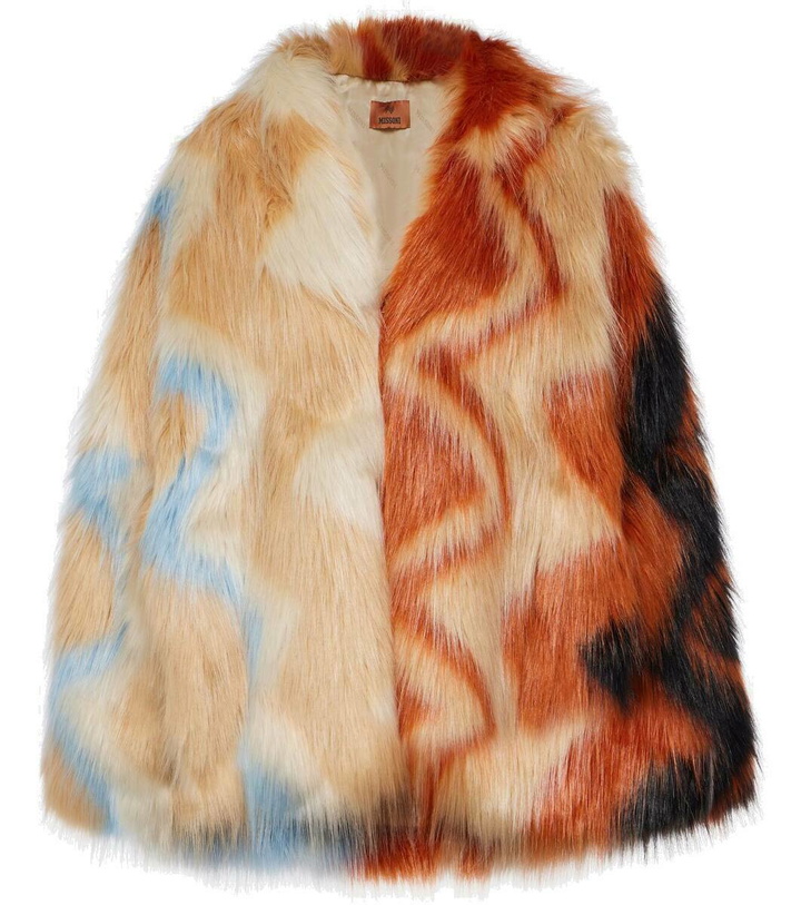 Photo: Missoni Zig Zag faux fur coat