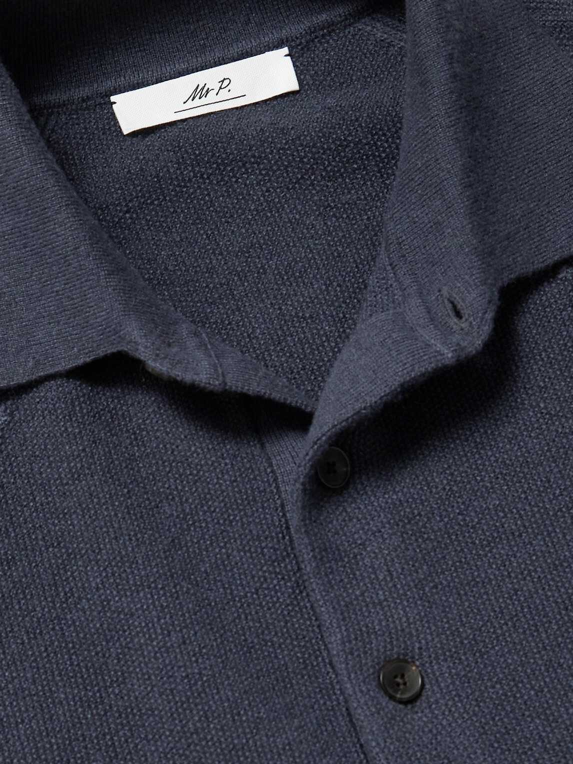 Mr P. - Wool and Cashmere-Blend Polo Shirt - Gray