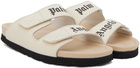 Palm Angels Off-White Logo Sandals