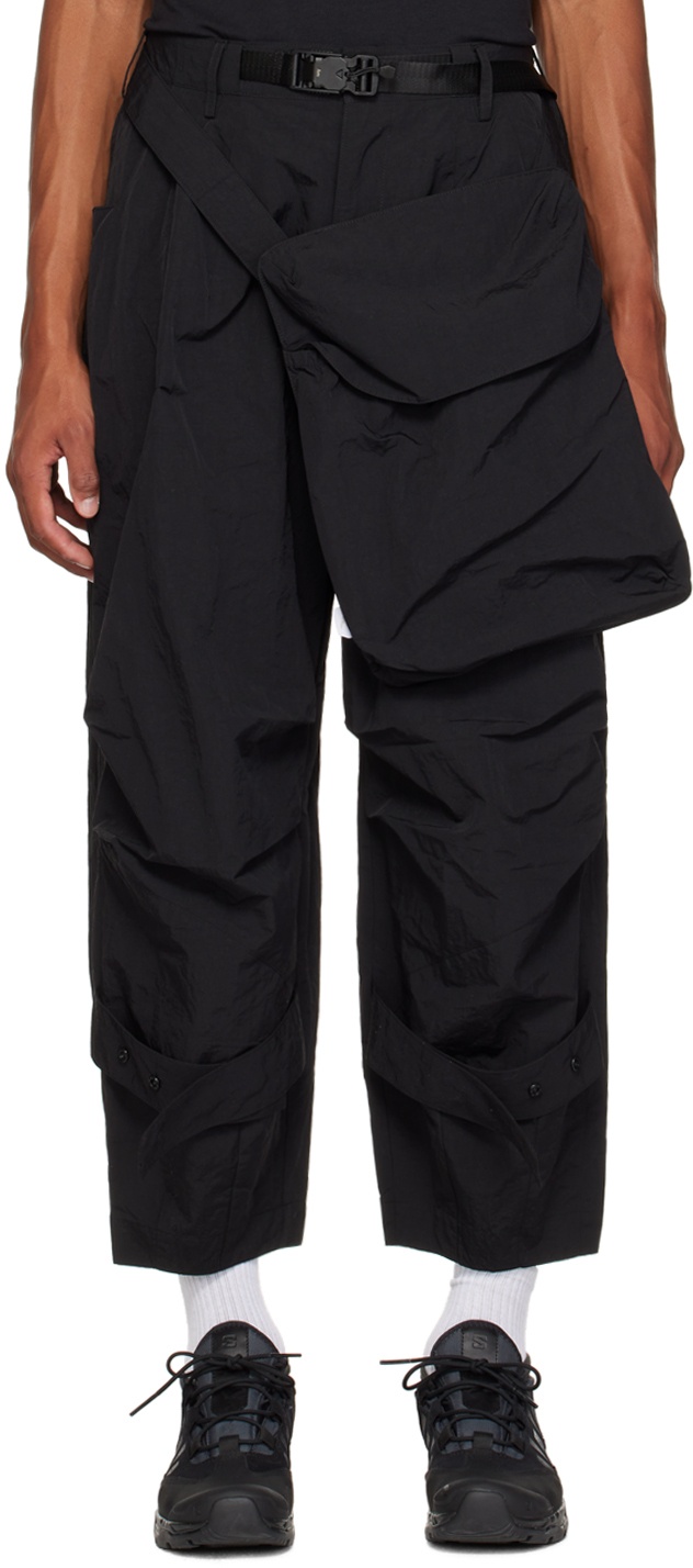 Archival Reinvent Black Belted Cargo Pants