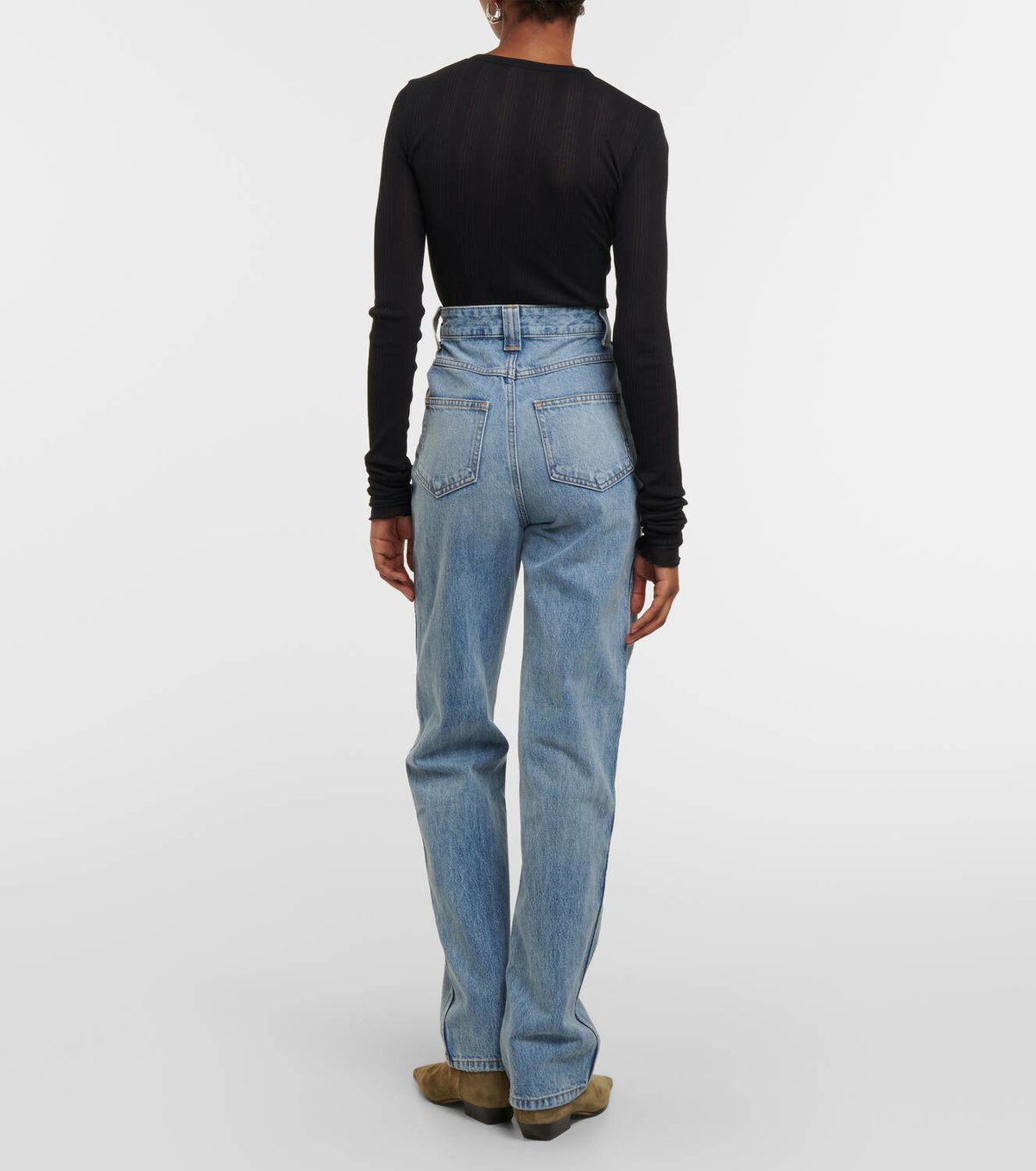 Khaite Albi high-rise straight jeans