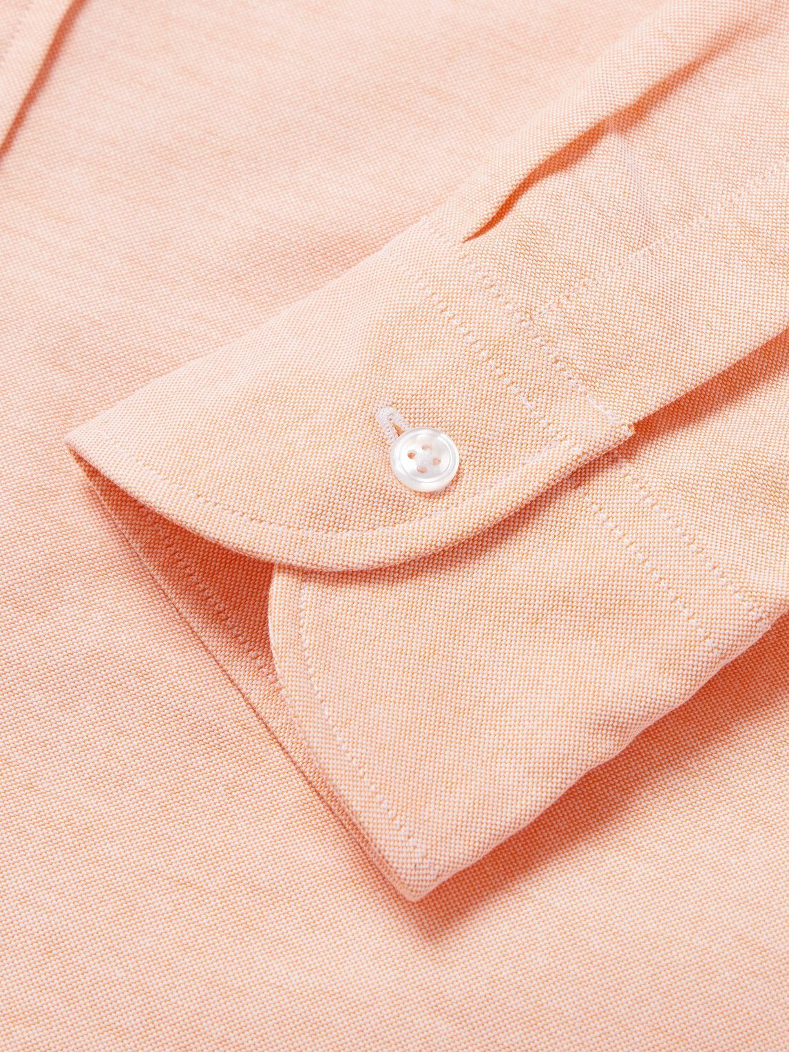 Kingsman - Drake's Button-Down Collar Cotton Oxford Shirt - Orange