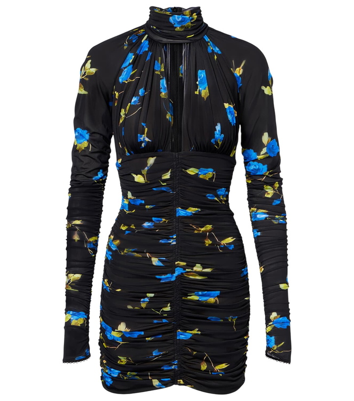 Photo: Blumarine Cutout floral jersey minidress