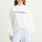 No Problemo Women's Smile Away Long Sleeve T-Shirt in White