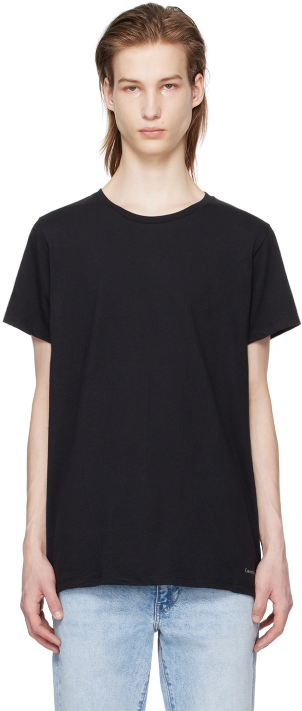 Photo: Calvin Klein Underwear Three-Pack Black T-Shirts