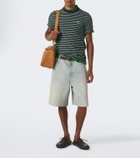 Loewe Striped cotton-blend terry T-shirt