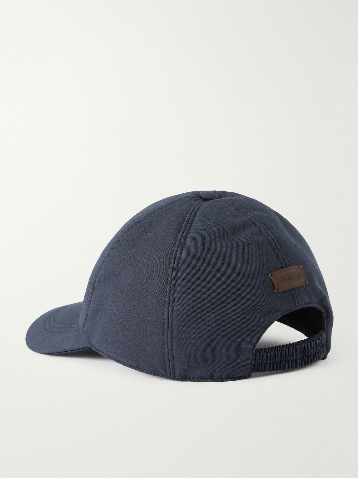 Canali - Logo-Appliqué Cotton-Blend Cap - Blue