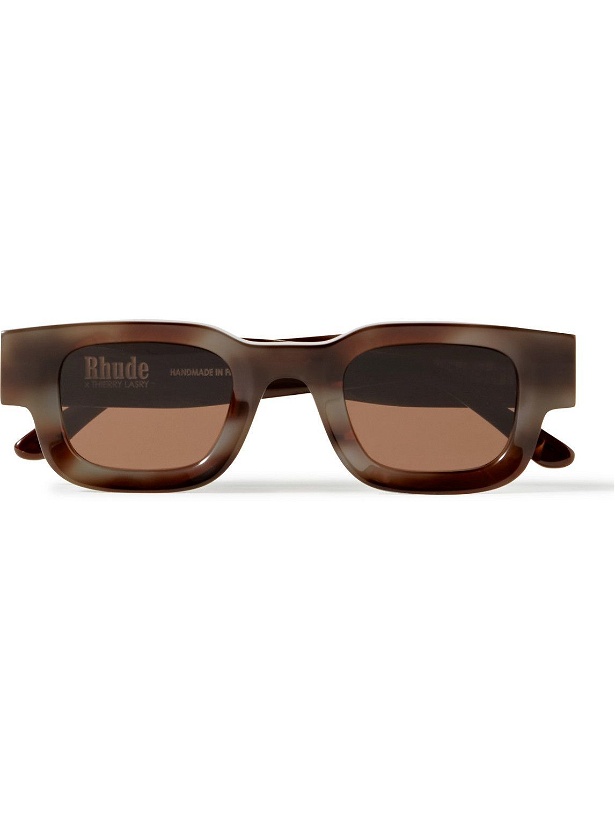 Photo: Rhude - Thierry Lasry Rhevision Rectangle-Frame Acetate Sunglasses