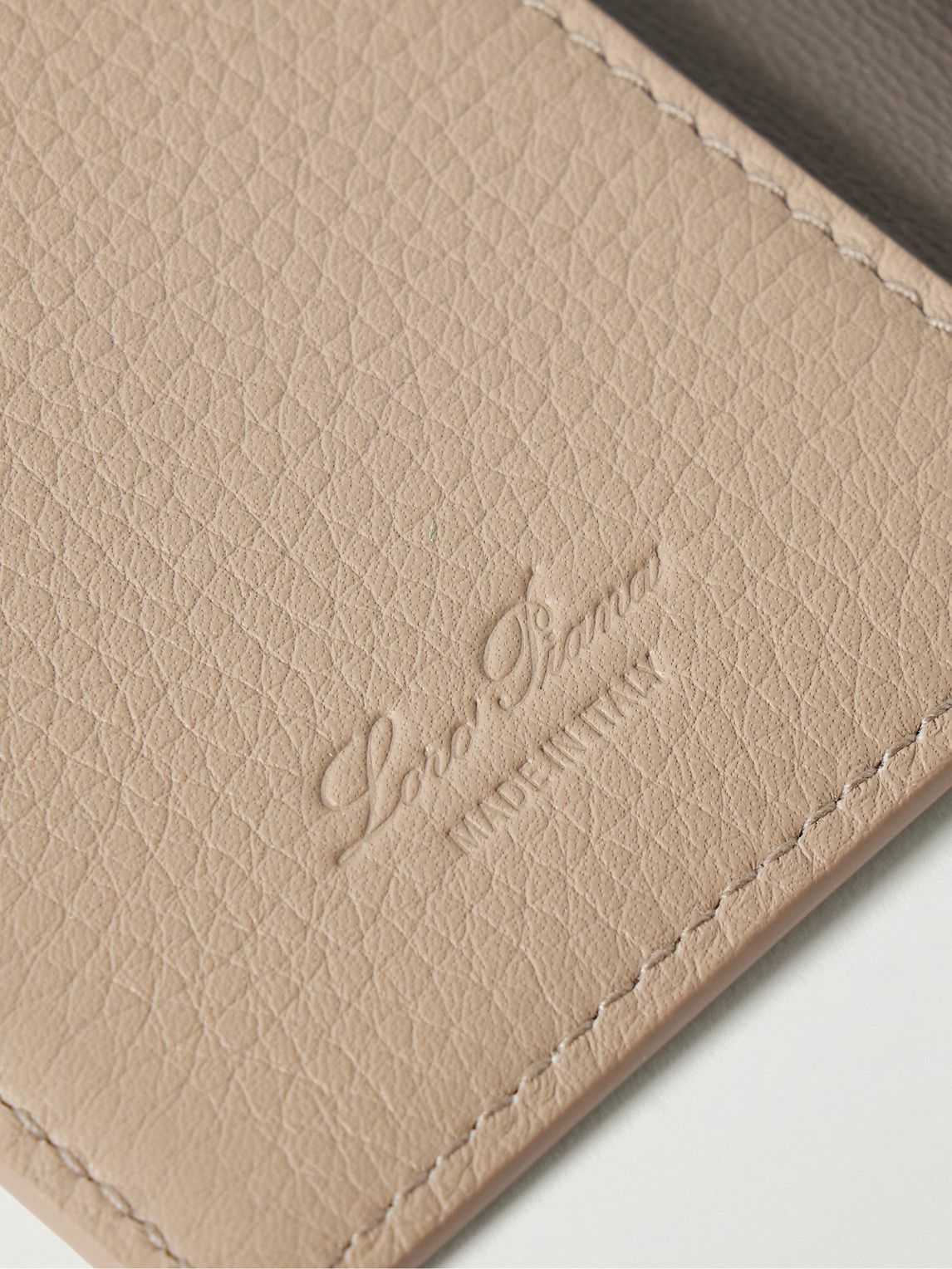 Loro Piana - Logo-Debossed Full-Grain Leather Bifold Cardholder