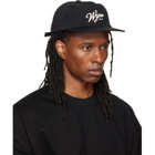 WOOYOUNGMI Black Flat Visor Baseball Cap