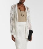 Max Mara Gelo open-knit cotton wrap cardigan