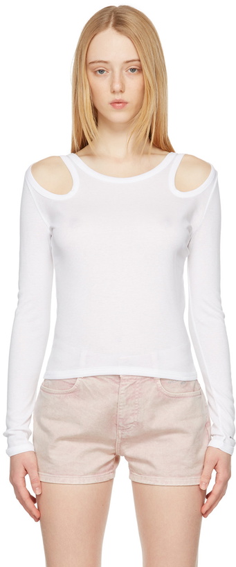 Photo: Stella McCartney White Cut-Out T-Shirt