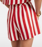 Posse Perri striped linen shorts