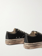 Visvim - Skagway Distressed Canvas Sneakers - Blue