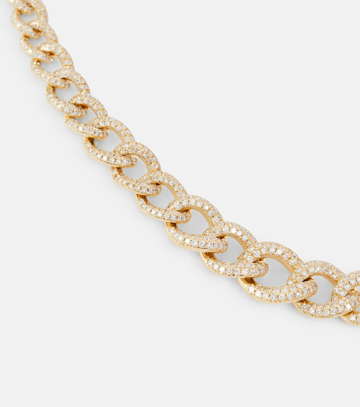 Shay Jewelry 18kt gold chainlink necklace with diamonds Shay Jewelry