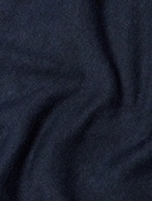 Loro Piana - Silk and Linen-Blend T-Shirt - Blue