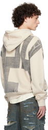 424 Beige '424' Block Hoodie