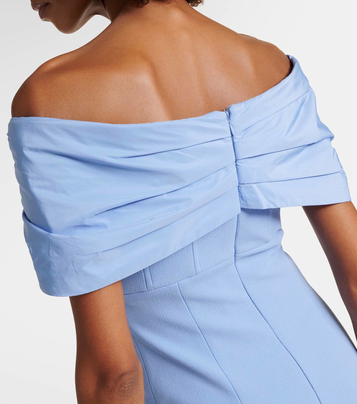 Rebecca Vallance Juliana crêpe and taffeta midi dress