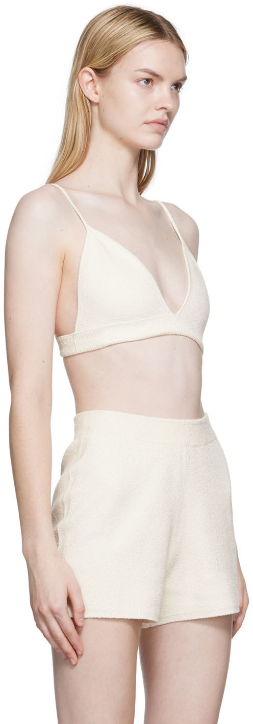 Joseph Off-White Towelling Bra