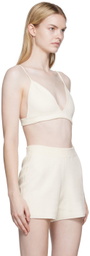 Joseph Off-White Towelling Bra