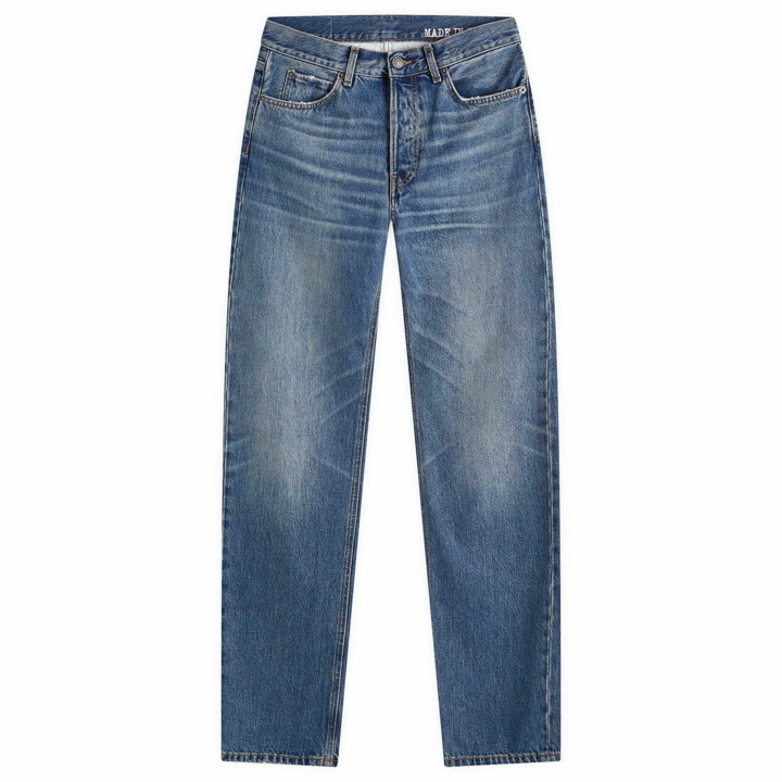 Photo: Fiorucci Women's Straight Fit Jeans in Medium Blue