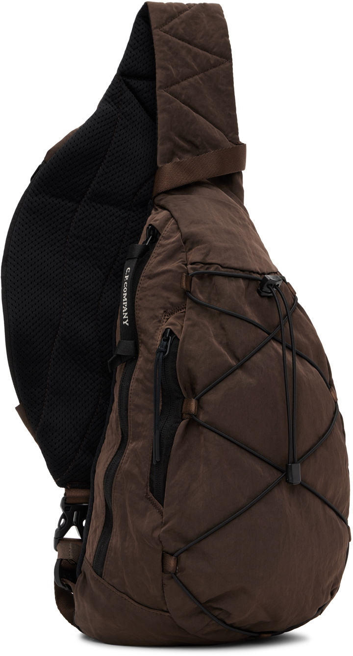 C.P. Company Brown Nylon B Crossbody Bag C.P. Company