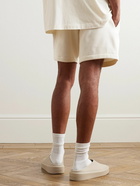 FEAR OF GOD ESSENTIALS - Logo-Appliquéd Cotton-Blend Jersey Drawstring Shorts - White