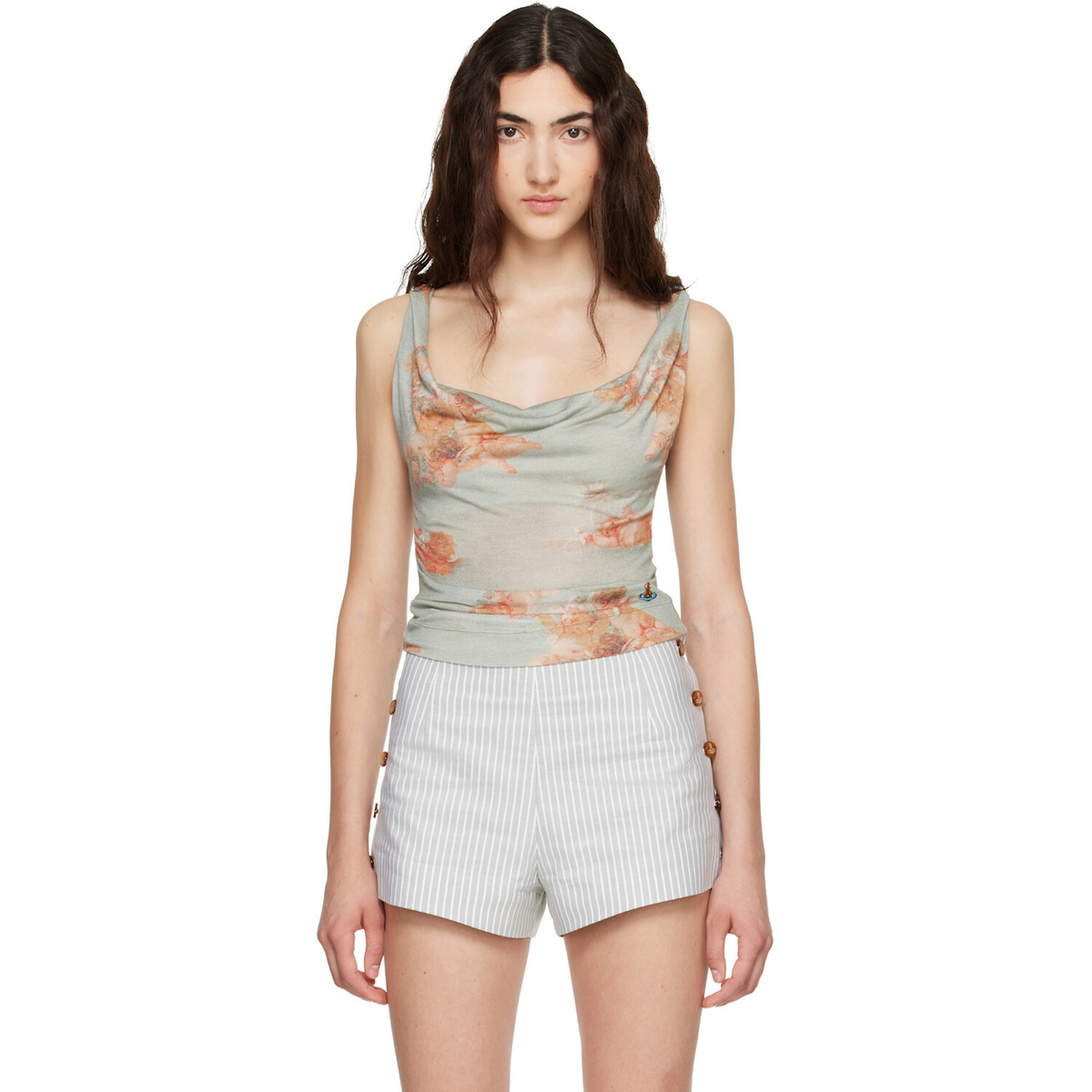 Vivienne Westwood Green Anna Tank Top