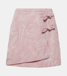 Ganni Jacquard wrap skirt