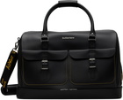 Dr. Martens Black Smooth Leather Weekender Bag
