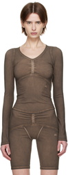 KNWLS Brown Ghost T-shirt